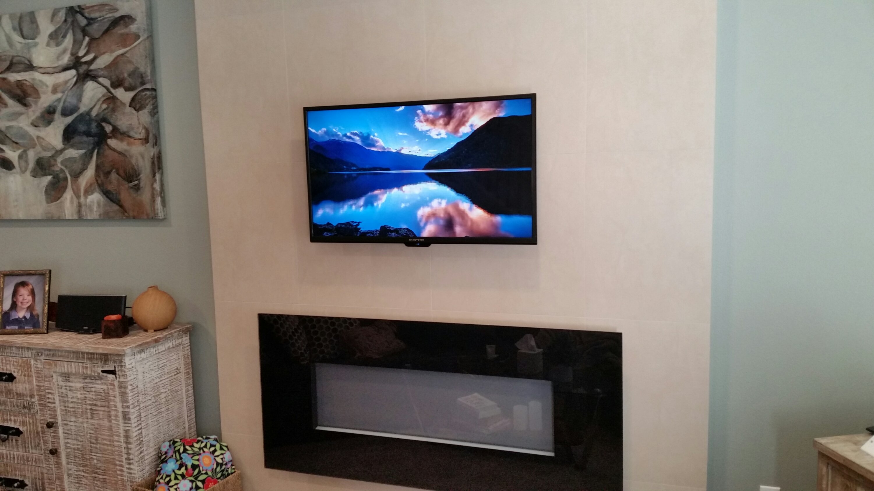 TV Wall Mount with Cord Cover Services - Hedgehog Home Services, LLC