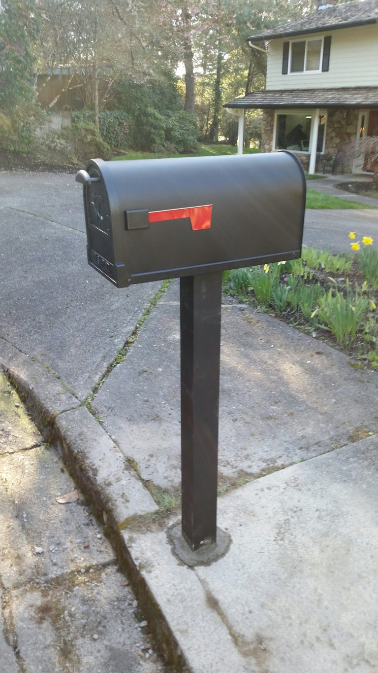 Mailbox in Sidewalk Installation Services Hedgehog Home Services, LLC