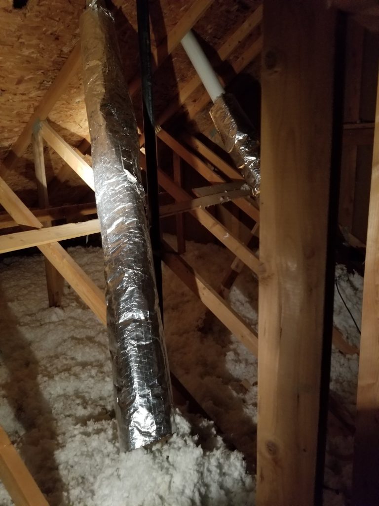Exhaust duct insulation Hedgehog Home Services, LLC