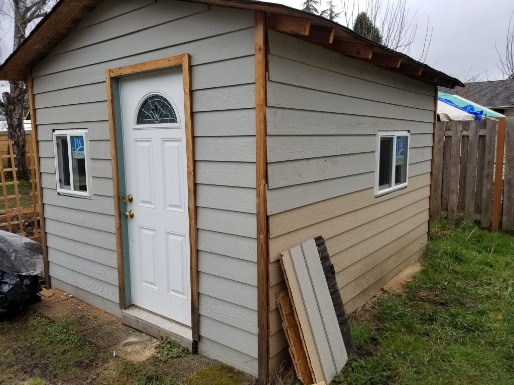 Shed window installations - Hedgehog Home Services, LLC