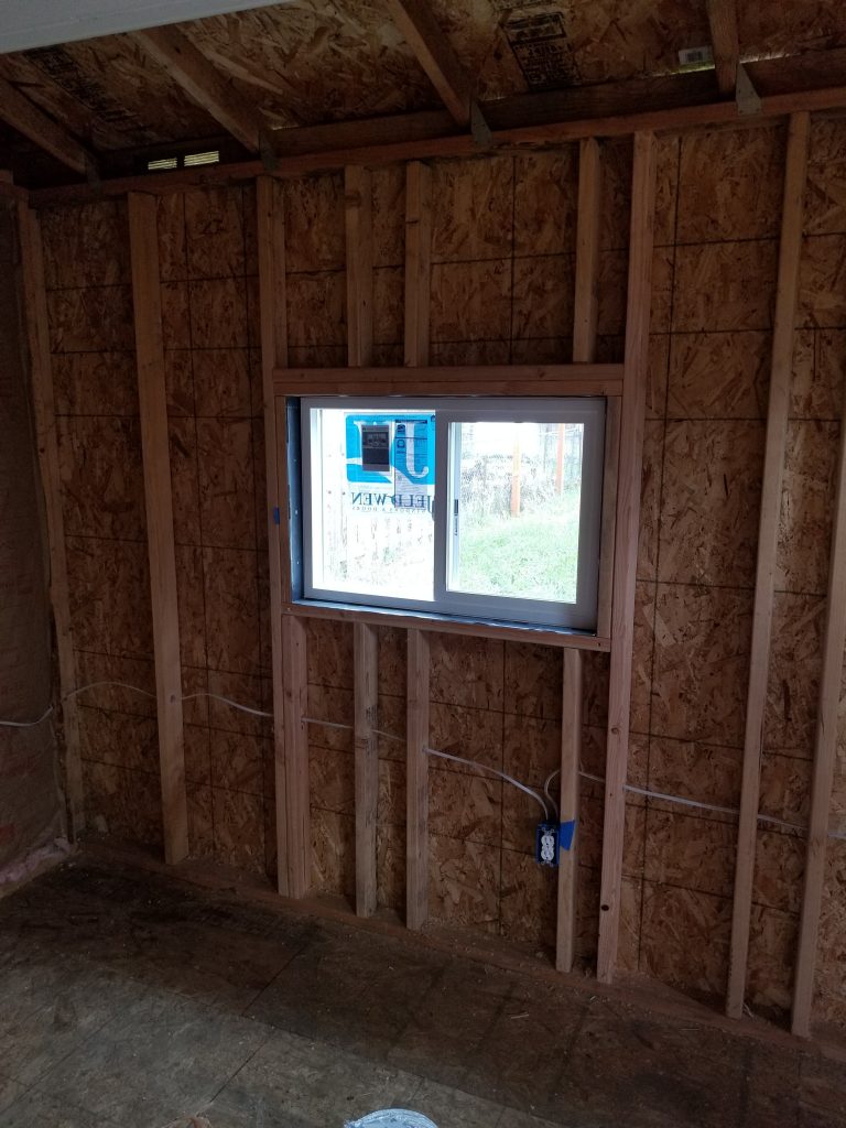 Shed window installations - Hedgehog Home Services, LLC