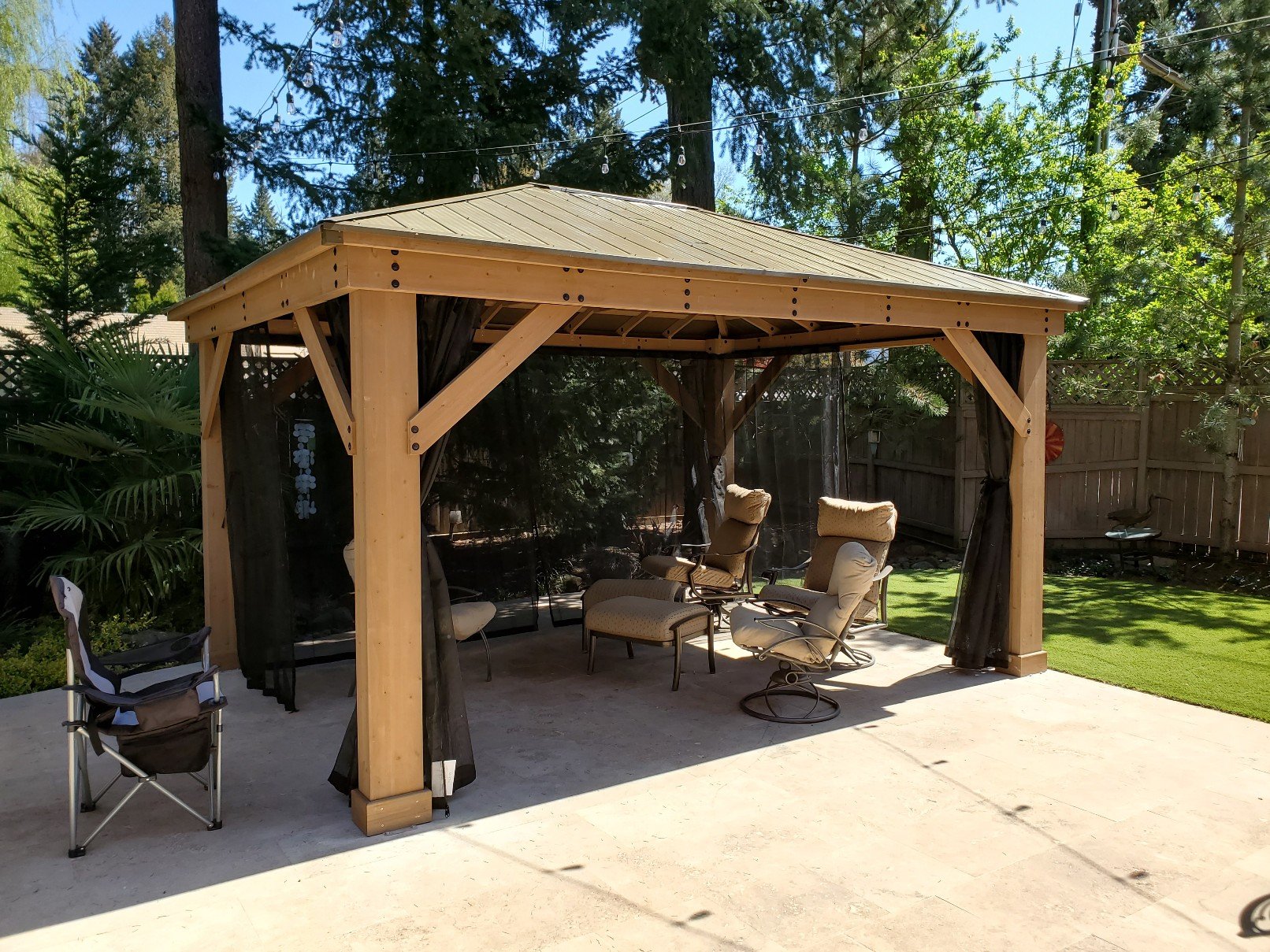 Costco Gazebo Assembly and Install - Hedgehog Home ...