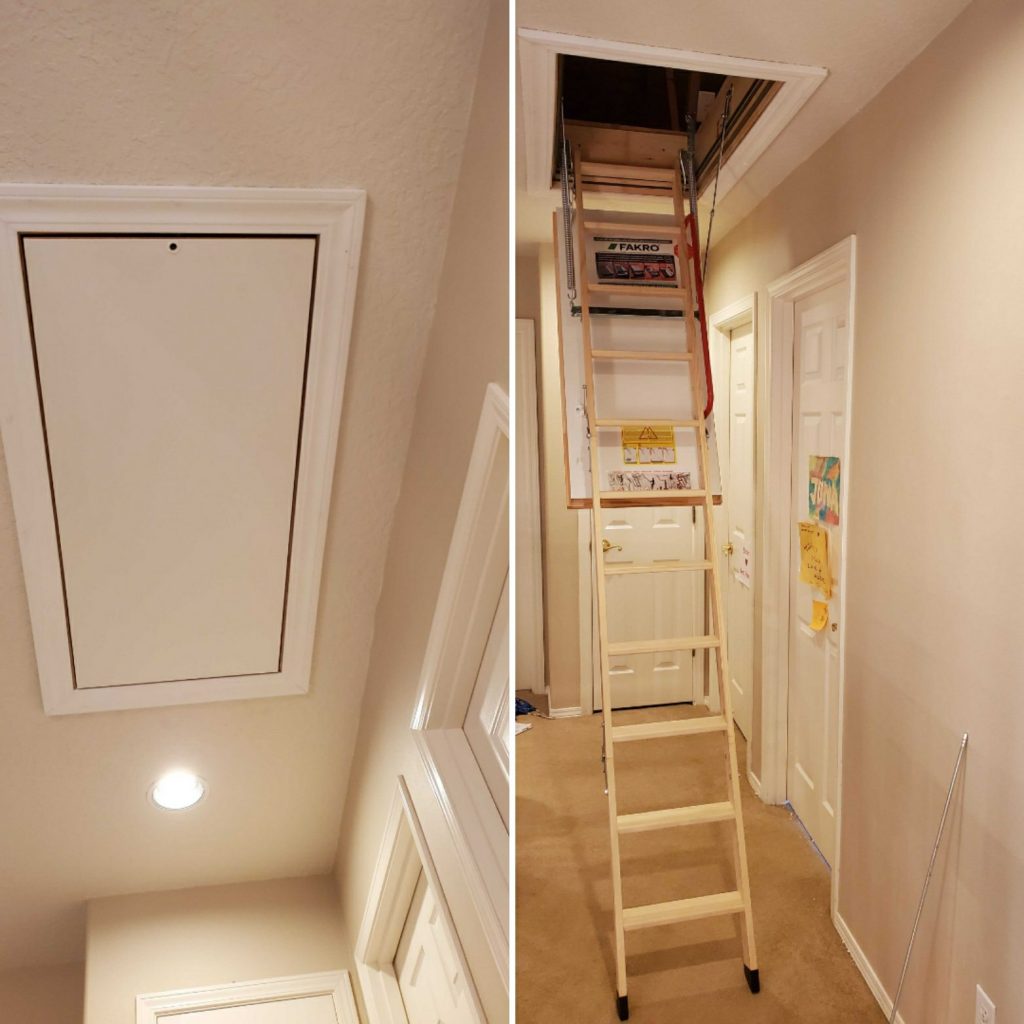 Attic Ladder Installation Hedgehog Home Services, LLC