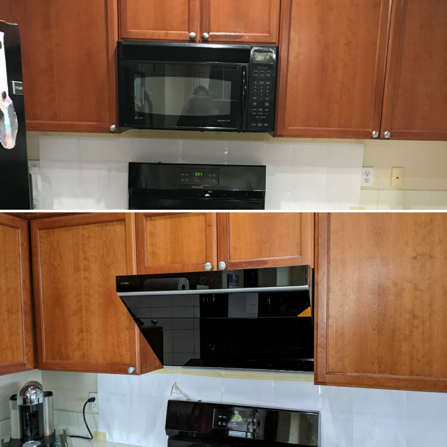 Over the Range Microwave Replaced With Range Hood Hedgehog Home Services, LLC